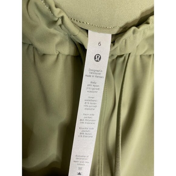 NWT Lululemon Keep Moving Pant 7/8 High-Rise Rosemary Green-sz 6 - Picture 8 of 9